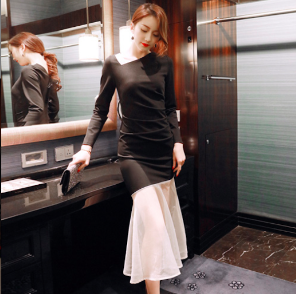 BM71013 Elegant Dress Black