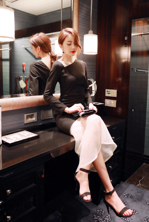 BM71013 Elegant Dress Black