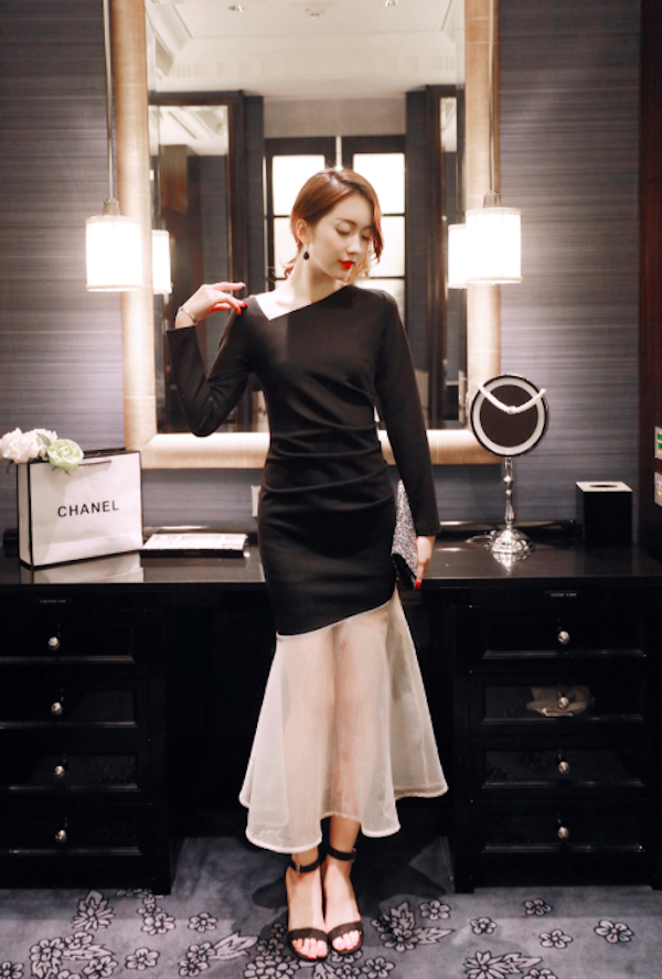 BM71013 Elegant Dress Black