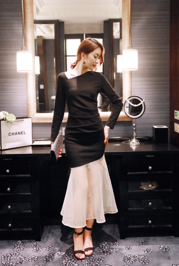 BM71013 Elegant Dress Black