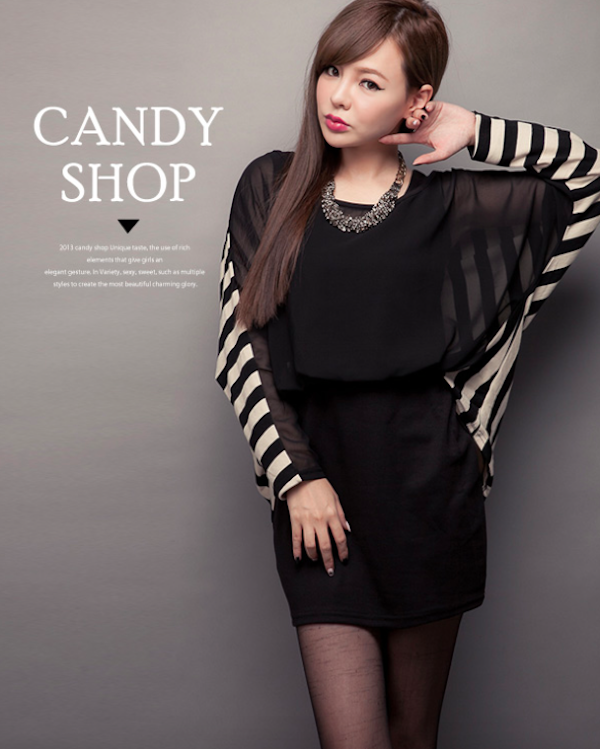 BM71026 Korea Fashion Dress Black