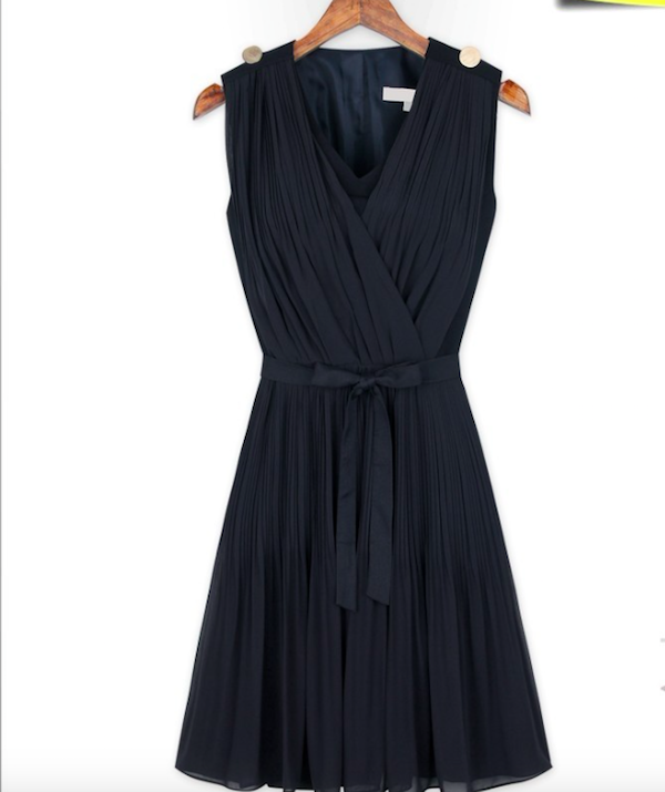 BM71028 Europe Fashion Dress Dark Blue