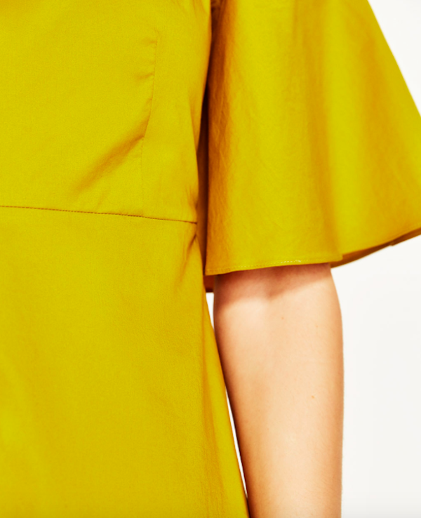 BM71042 Fashion Off-Shoulder Dress Yellow