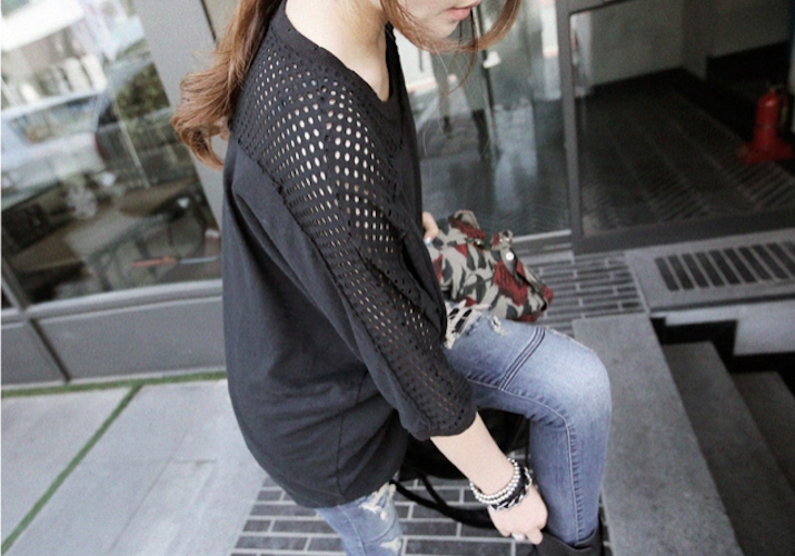 BM71046 Korea Fashion Top Black