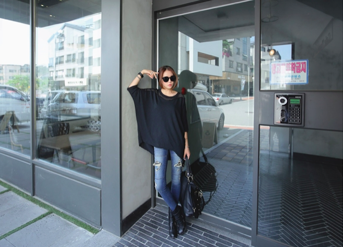 BM71046 Korea Fashion Top Black
