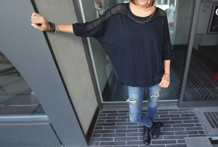 BM71046 Korea Fashion Top Black