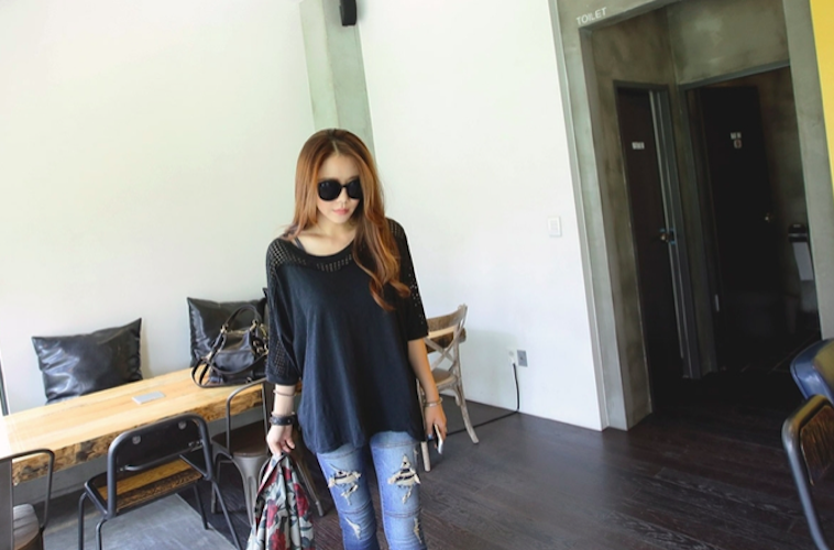 BM71046 Korea Fashion Top Black