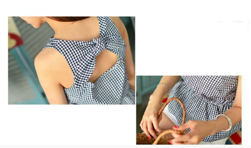 BM71056 Bow Back Design Top As Picture