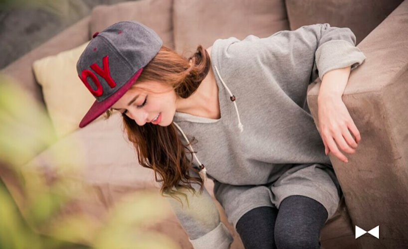 BM71058 Casual Hood Top Grey