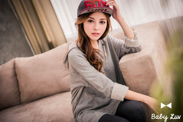 BM71058 Casual Hood Top Grey