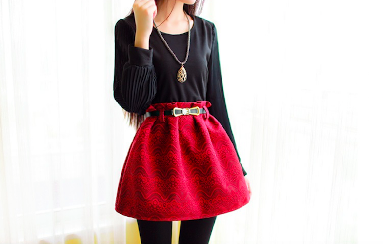 BM71060 Pretty Chiffon Top Black