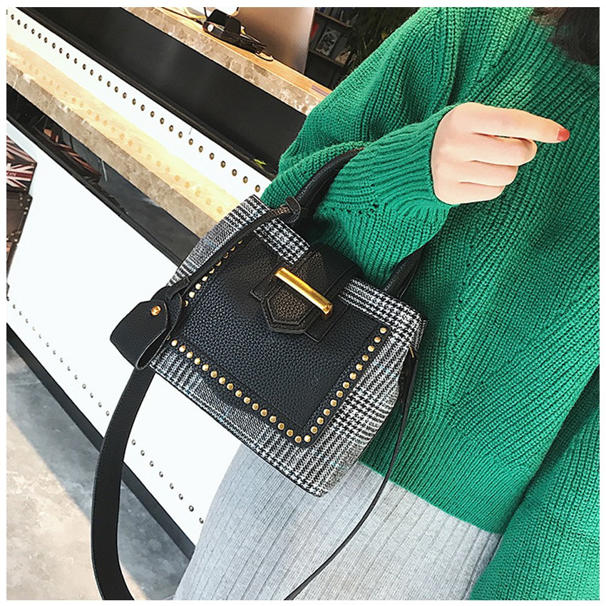 KW80320 Retro Tote Bag Black