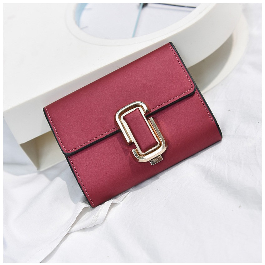 KW80338 Elegant Women Purse Wine Red
