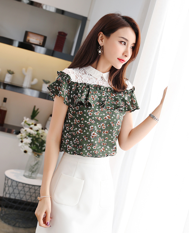GW2231 Trendy Blouse Green