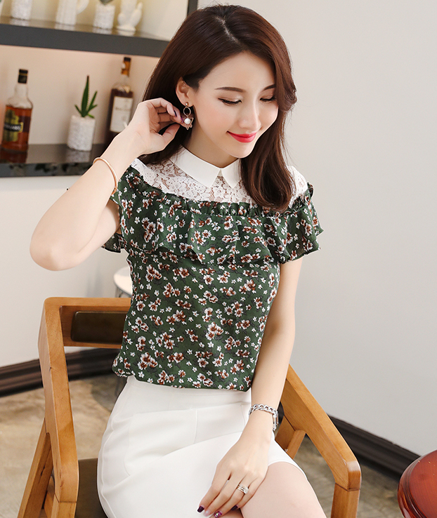 GW2231 Trendy Blouse Green