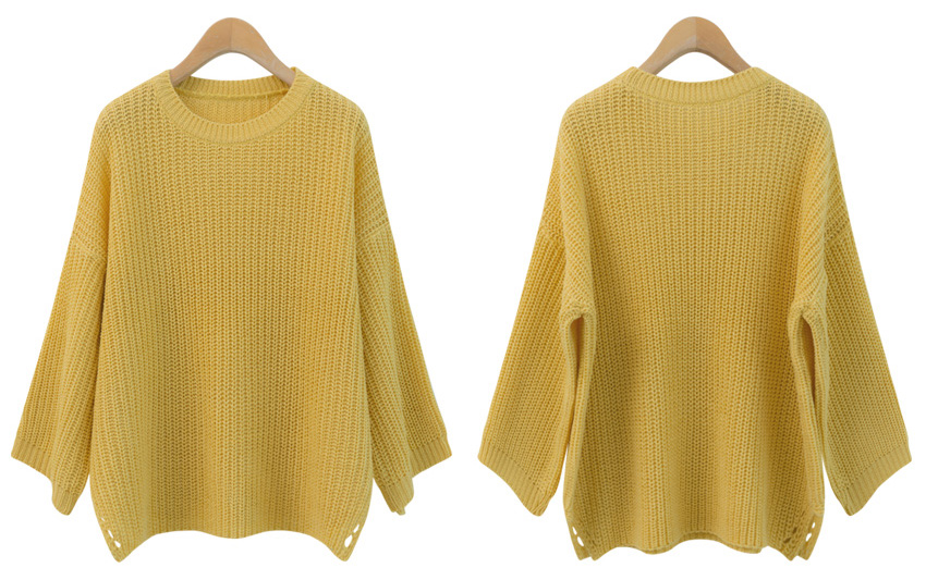 KB10104 Pretty Knit Top Yellow