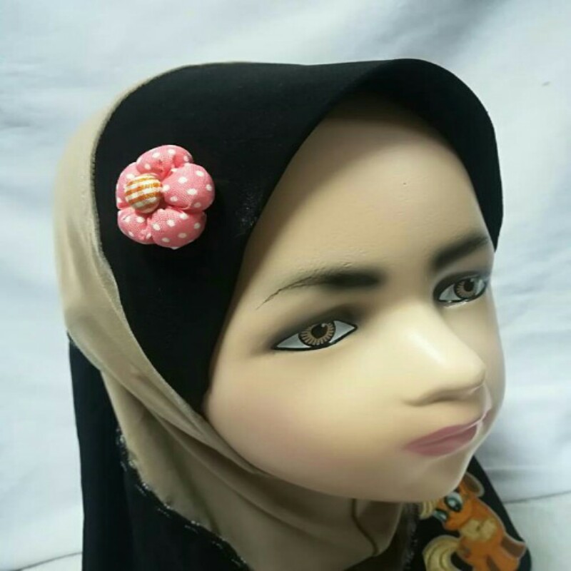 ZC-003 Pony Baby Hijab Khaki