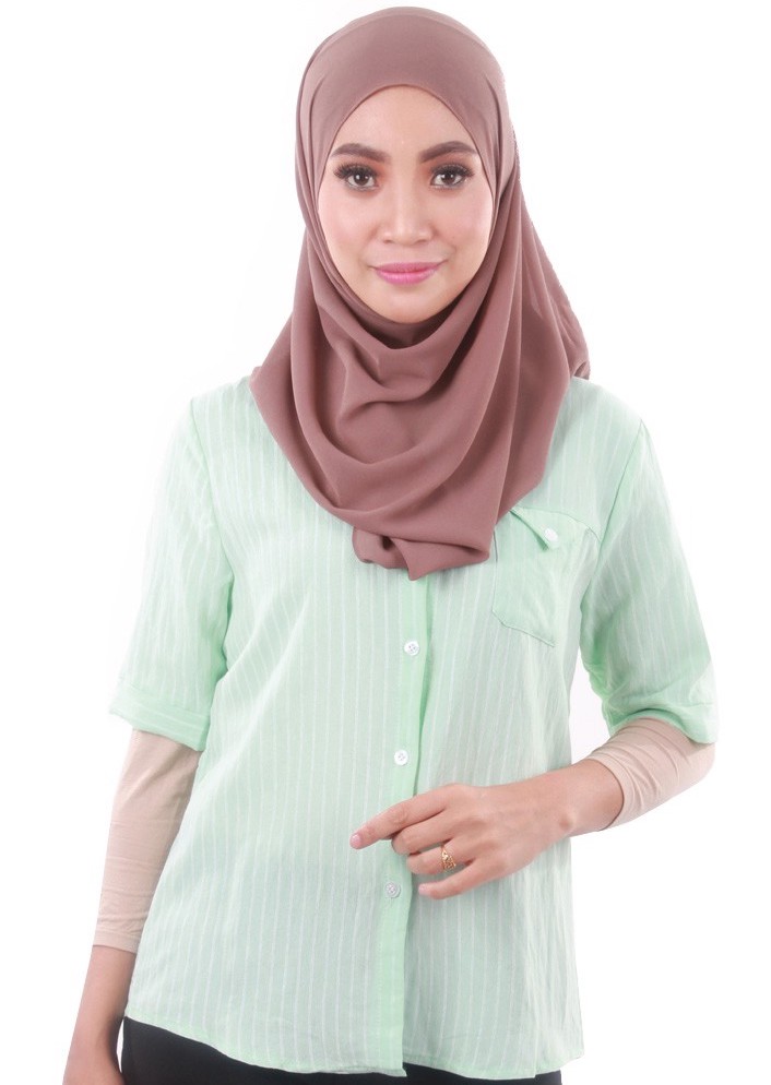 MH139 Charming Blouse Soft Green