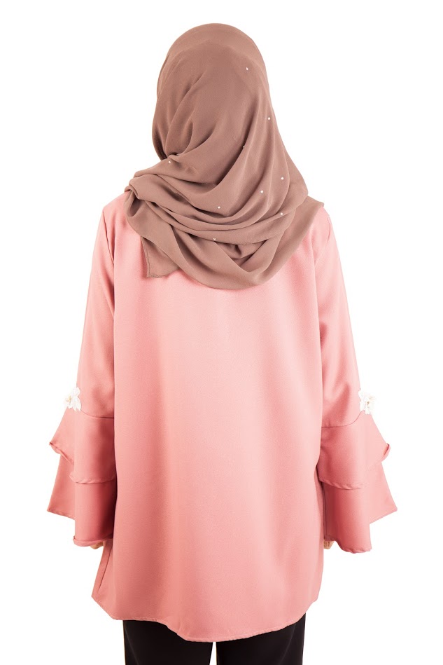 QA-399 Women Stylish Fashion Blouse Dust Pink