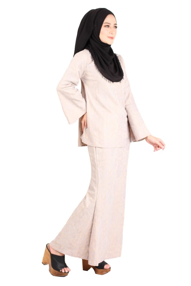 QA-403 Baju Kurung Collections Grey