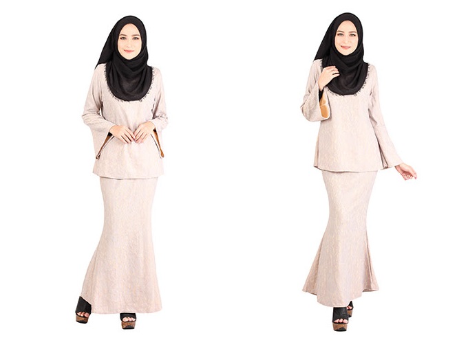 QA-403 Baju Kurung Collections Grey