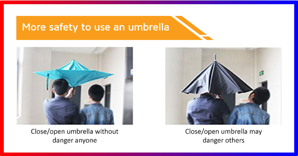 RV002 Inverted Umbrella Sky Blue