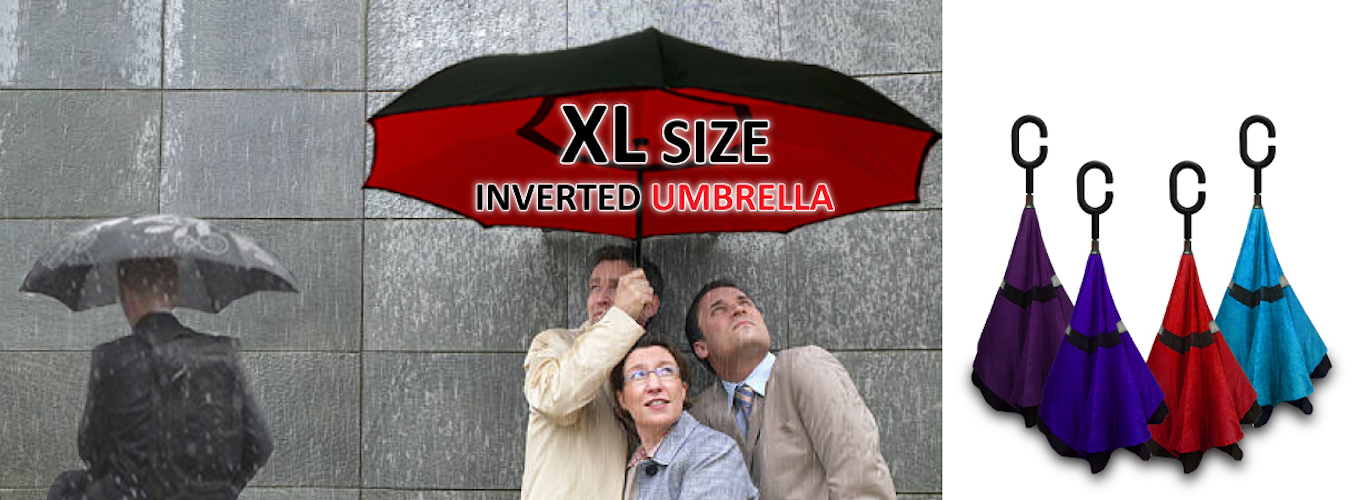 RV002 Inverted Umbrella Sky Blue