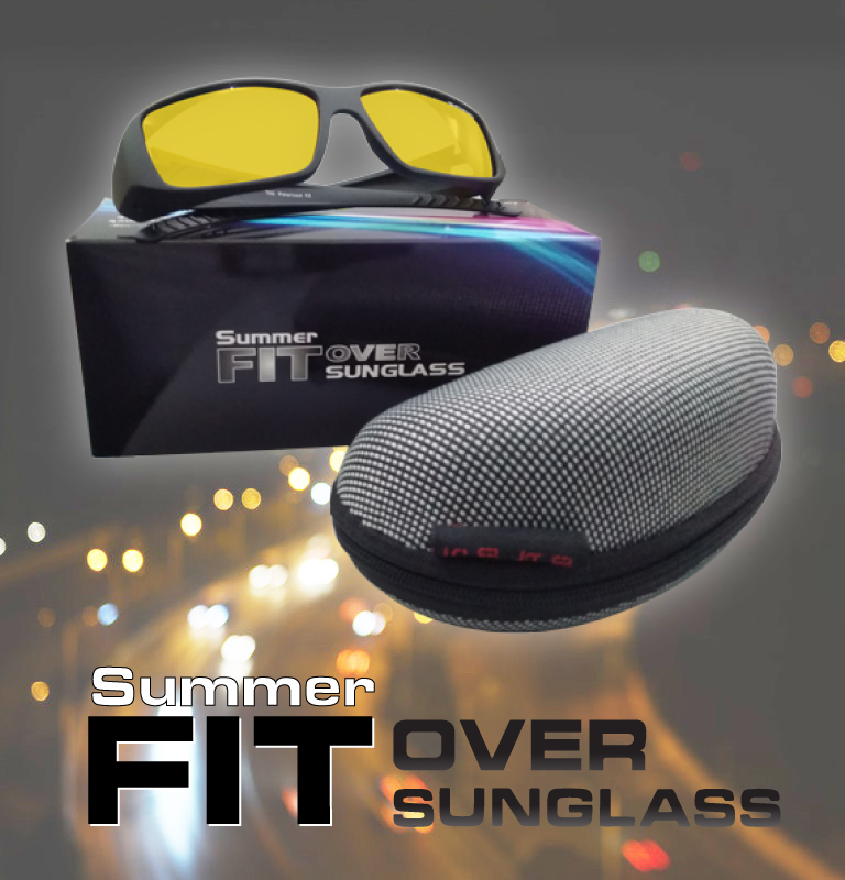 RV010 Polarized Sunglasses Black (Night Driving)