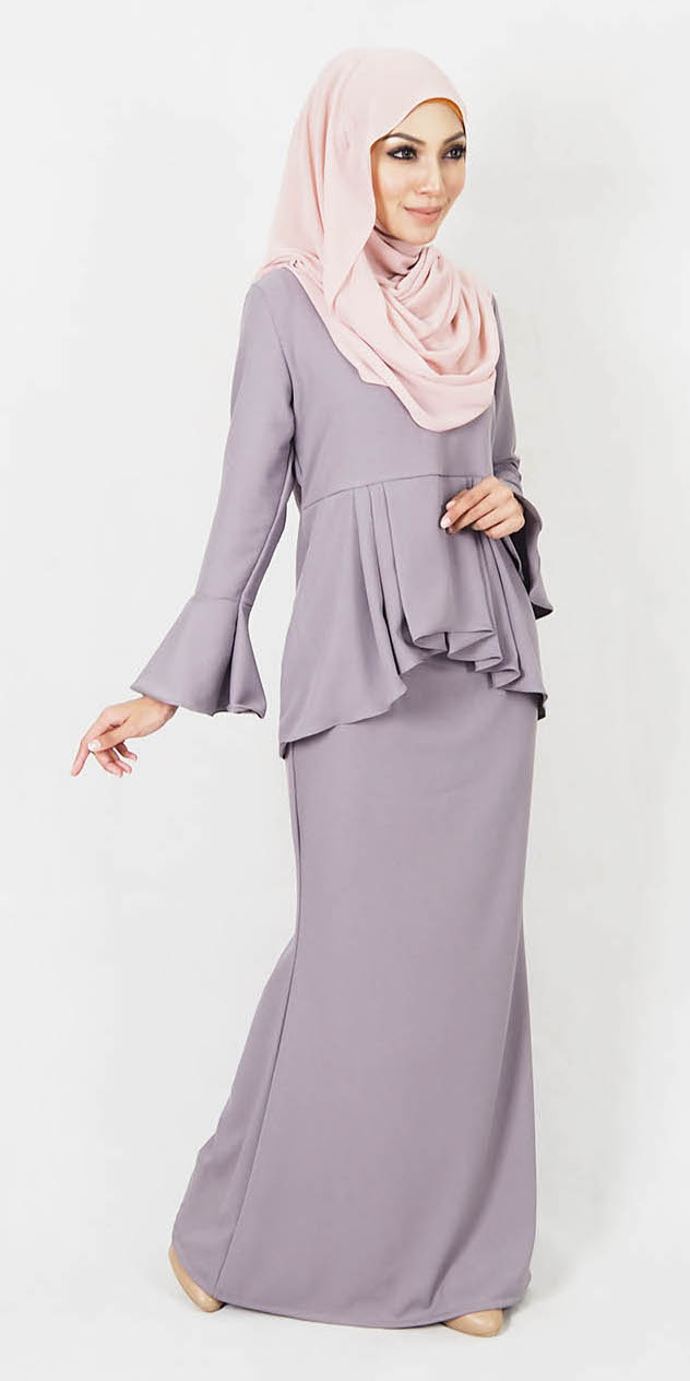 SW4965 Baju Kurung Grey