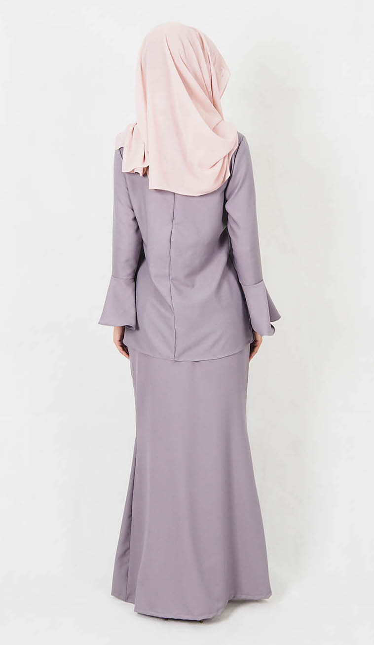 SW4967 Baju Kurung (Plus Size) Grey