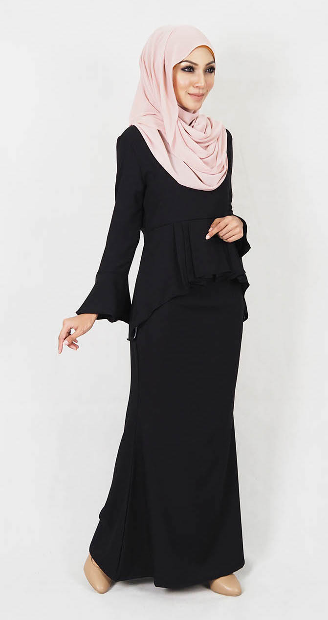 SW4968 Baju Kurung (Breastfeeding) Black