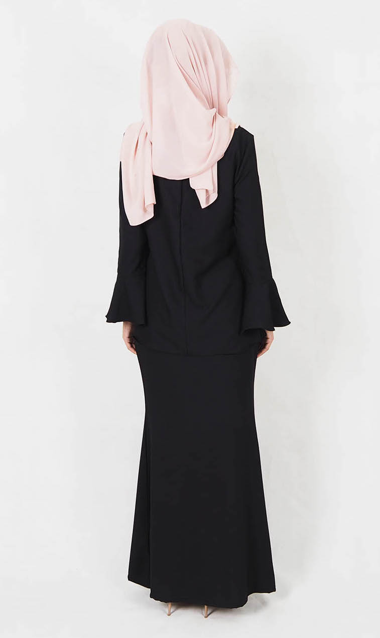 SW4968 Baju Kurung (Breastfeeding) Black