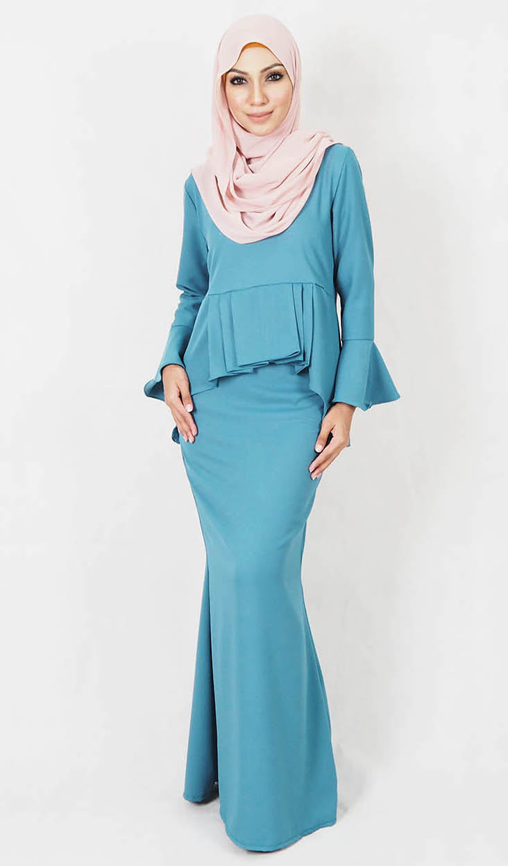 SW4968 Baju Kurung (Breastfeeding) Dark green