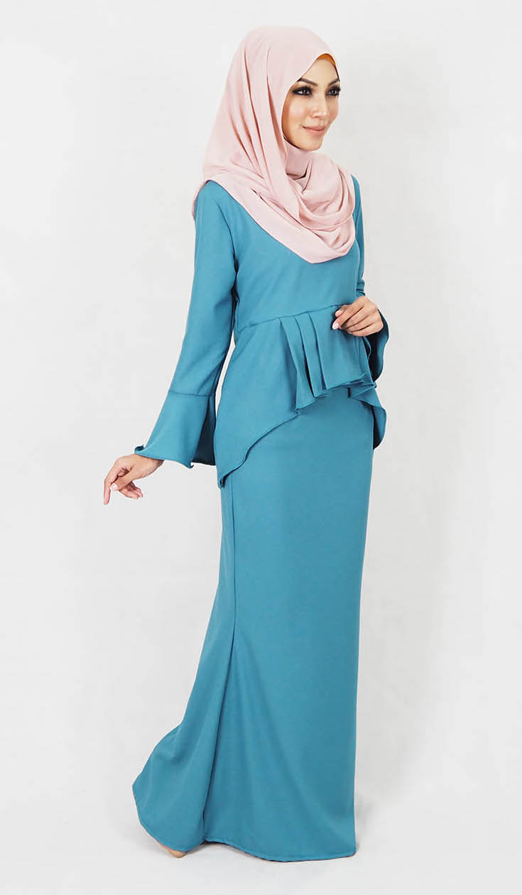 SW4968 Baju Kurung (Breastfeeding) Dark green