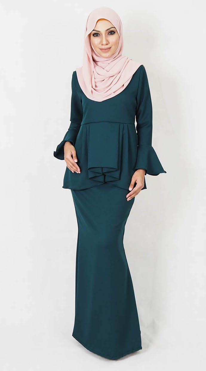 SW4968 Baju Kurung (Breastfeeding) Emerald Green