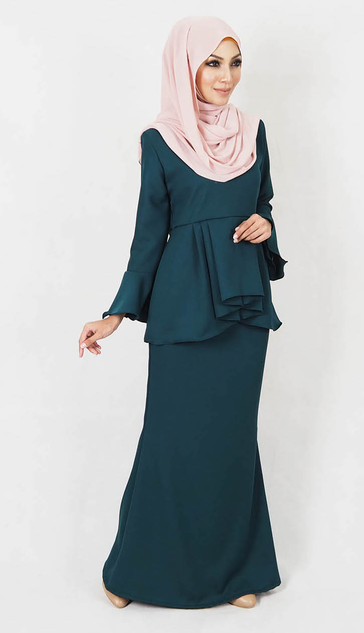 SW4968 Baju Kurung (Breastfeeding) Emerald Green