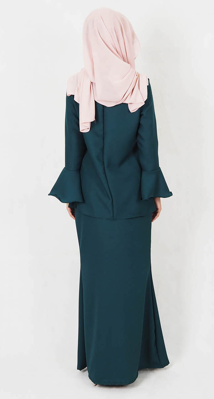 SW4968 Baju Kurung (Breastfeeding) Emerald Green