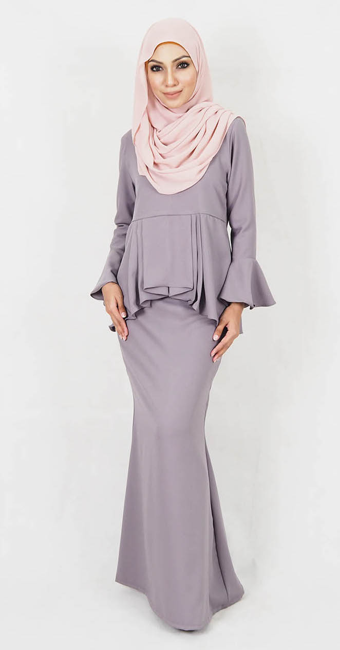 SW4968 Baju Kurung (Breastfeeding) Grey