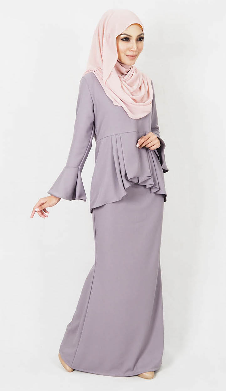 SW4968 Baju Kurung (Breastfeeding) Grey