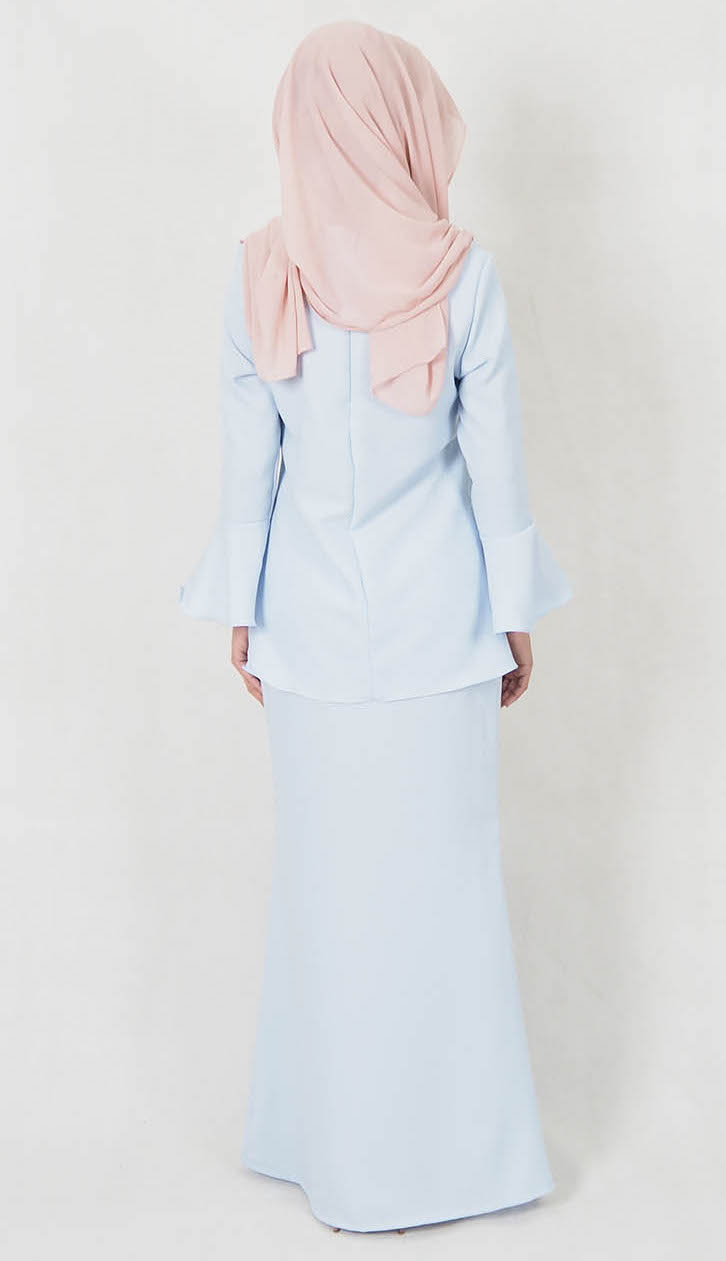 SW4968 Baju Kurung (Breastfeeding) Light Blue