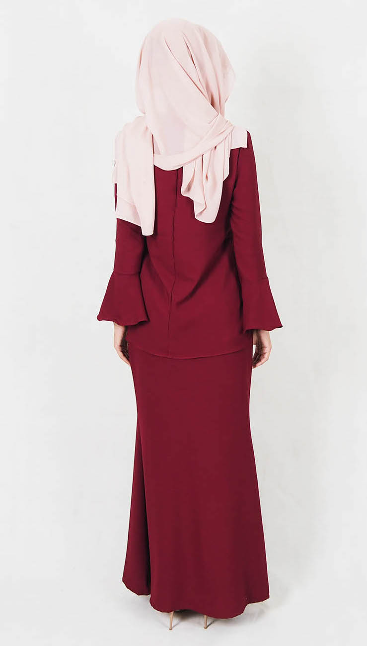 SW4968 Baju Kurung (Breastfeeding) Maroon
