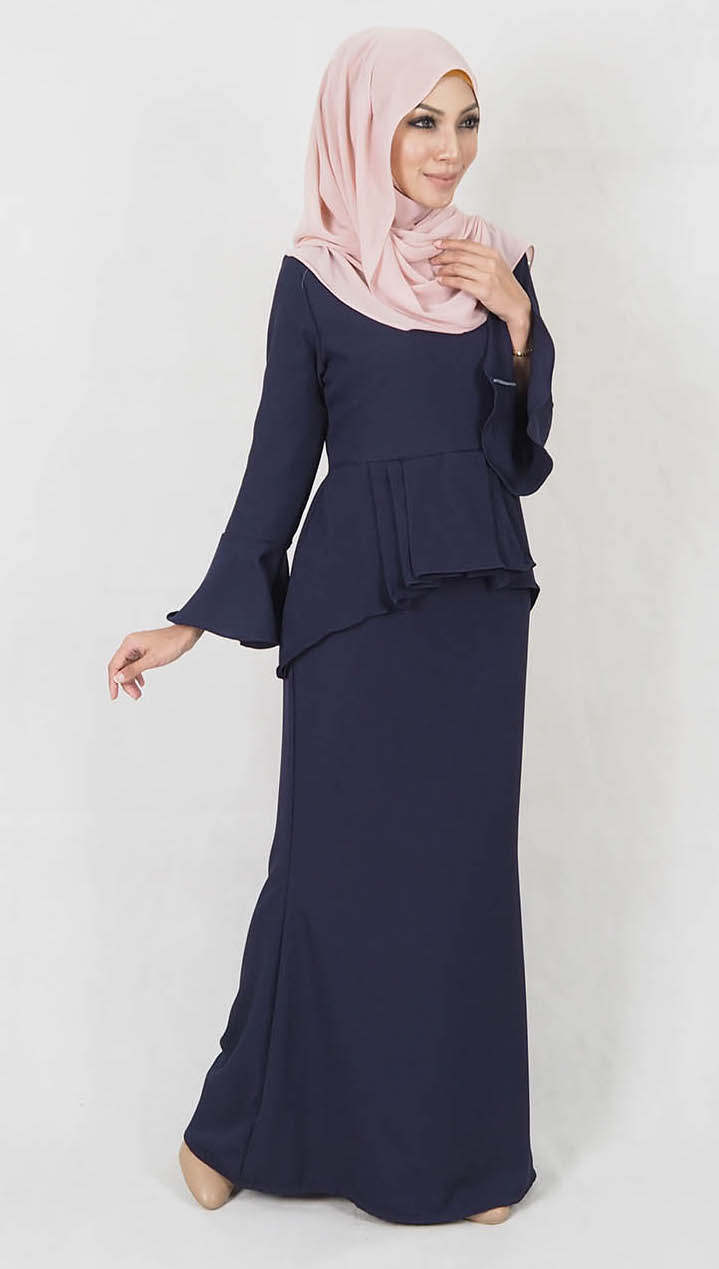 SW4968 Baju Kurung (Breastfeeding) Navy 