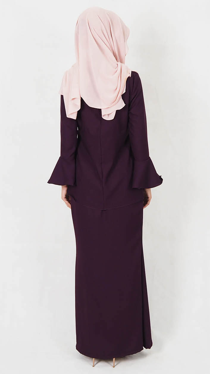 SW4968 Baju Kurung (Breastfeeding) Purple