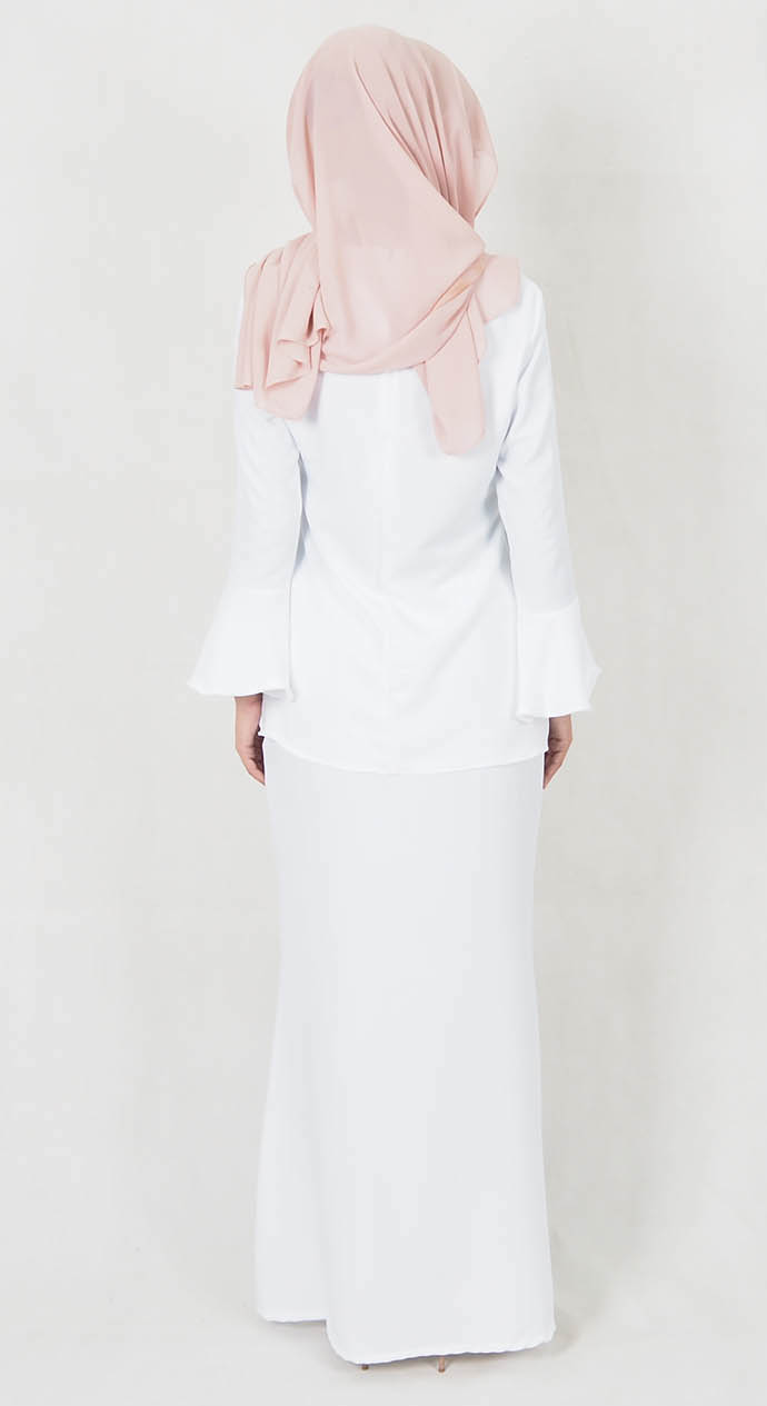 SW4968 Baju Kurung (Breastfeeding) White