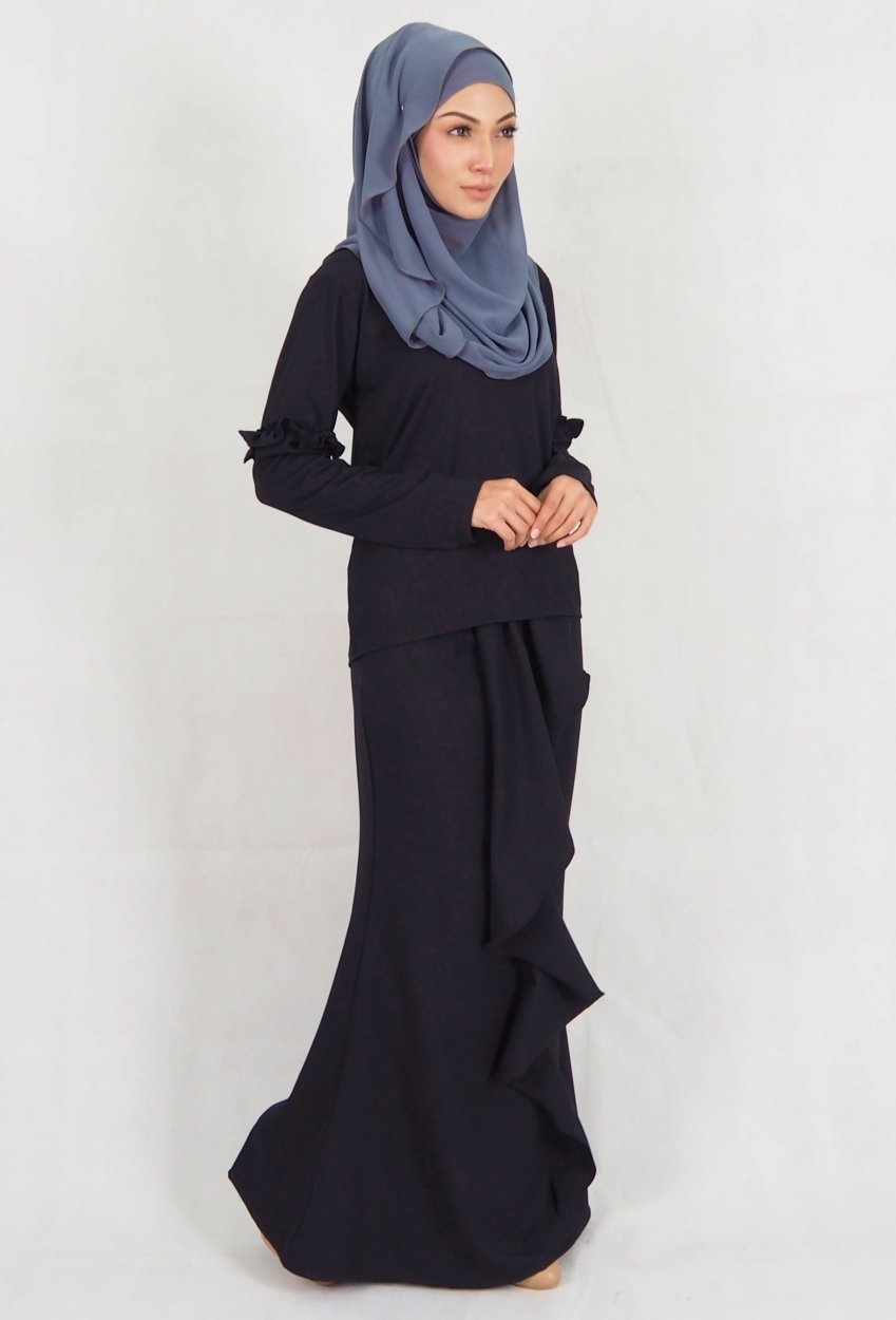 SW4969 Baju Kurung (Breastfeed) Black