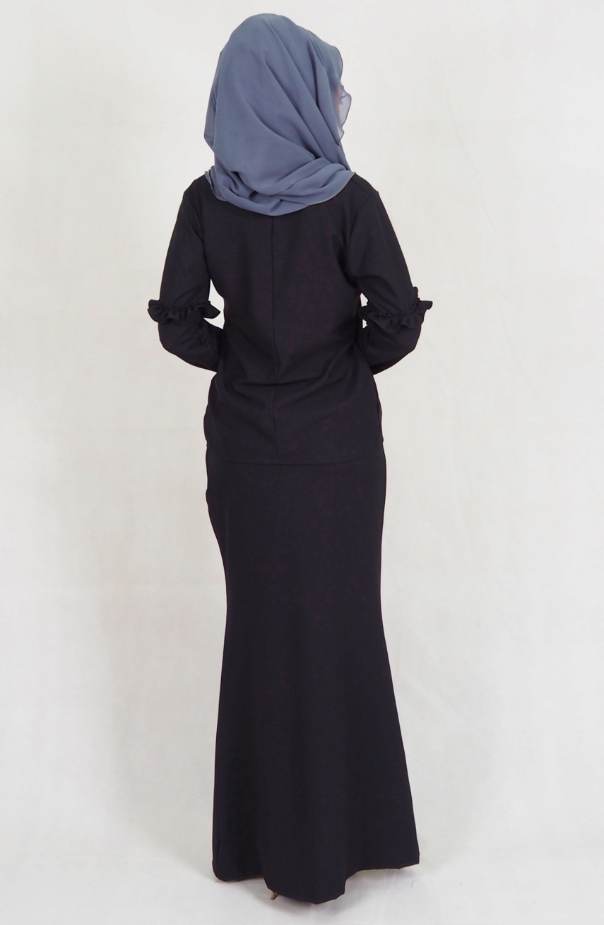 SW4969 Baju Kurung (Breastfeed) Black