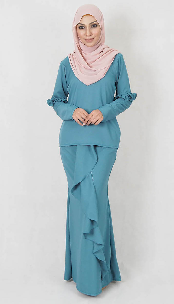 SW4969 Baju Kurung (Breastfeed) Dark Green