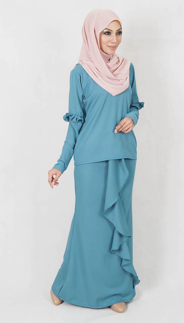 SW4969 Baju Kurung (Breastfeed) Dark Green