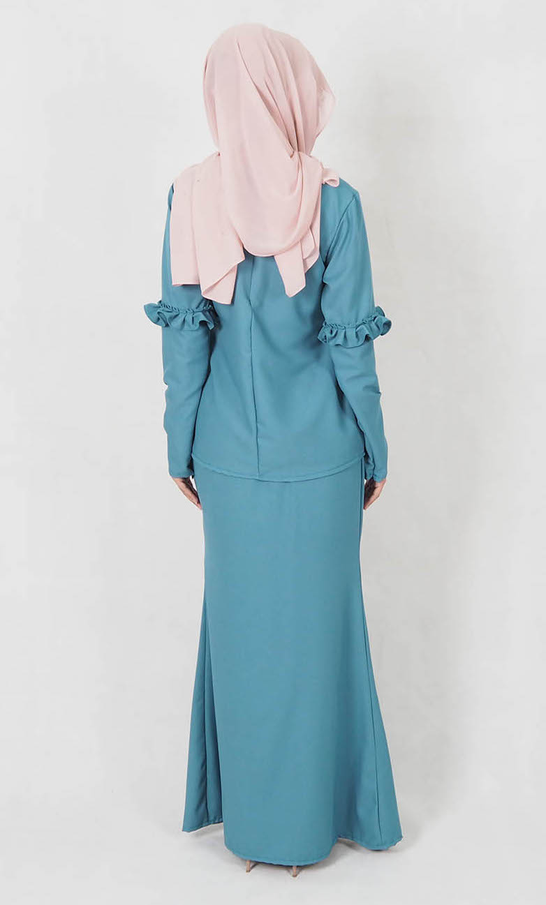 SW4969 Baju Kurung (Breastfeed) Dark Green