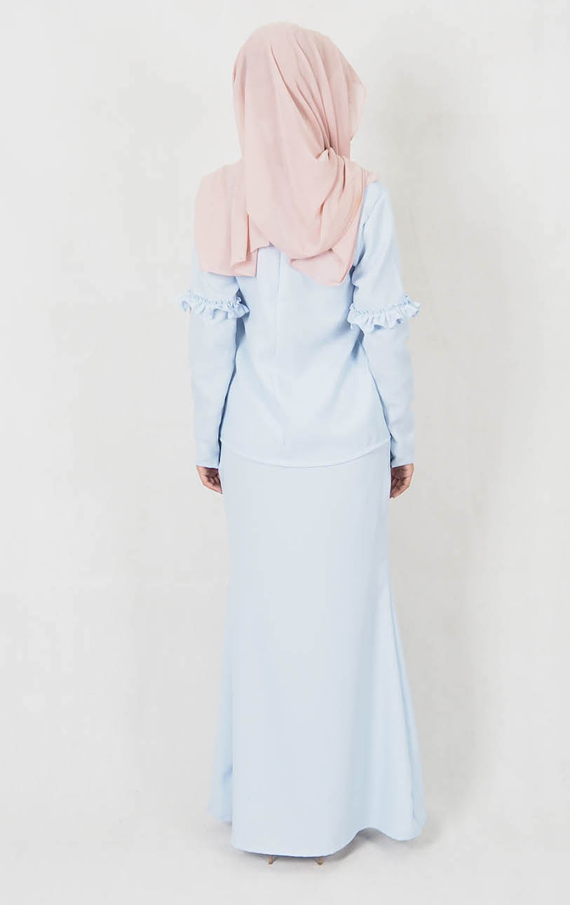 SW4969 Baju Kurung (Breastfeed) Light Blue